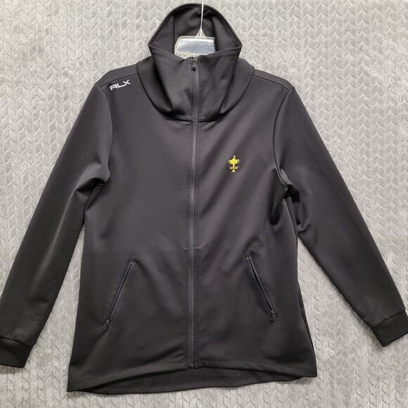 RLX Ralph Lauren Performance Golf Polyester Full‎ Zip Jacket Womens Size Medium - Picture 1 of 13